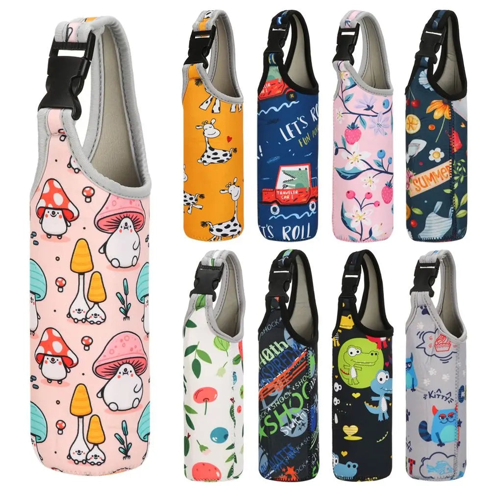 1PC Portable Sport Water Bottle Cover Insulator Sleeve Bag Case Pouch Bottles Cup Pouch Camping Drinkware Accessories