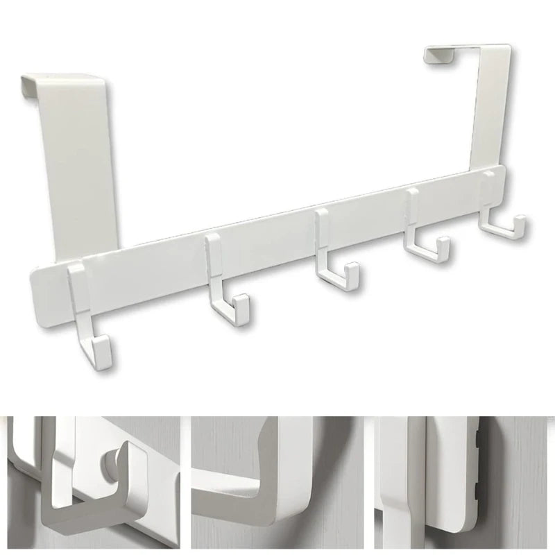 Over The Door Hooks for Hangings Towel Coat Clothes Stainless Steel Coat Hooks Wall Mounted Hangers Rack for Bag Jackets