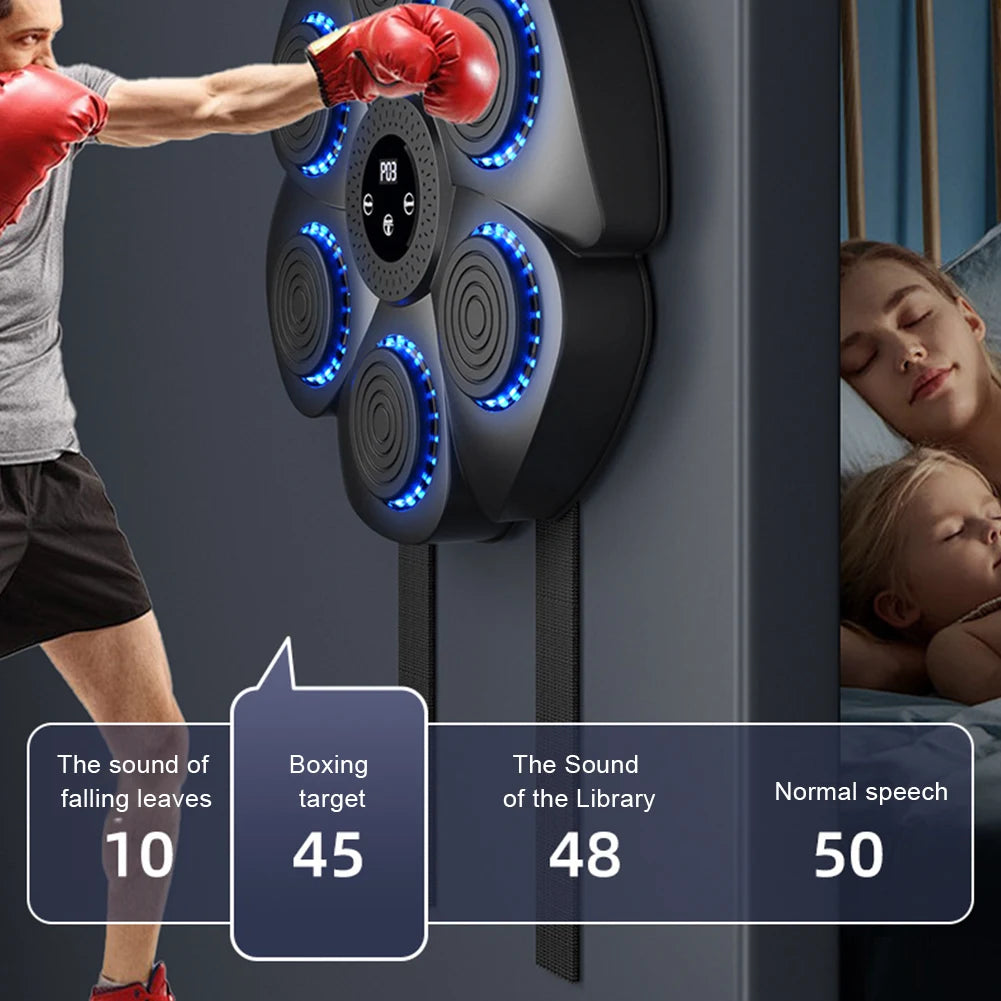 Smart Bluetooth Music Boxing Machine Musical Wall Boxing Machine Wall Target Hanging Sandbag Reaction Training Punching Bag