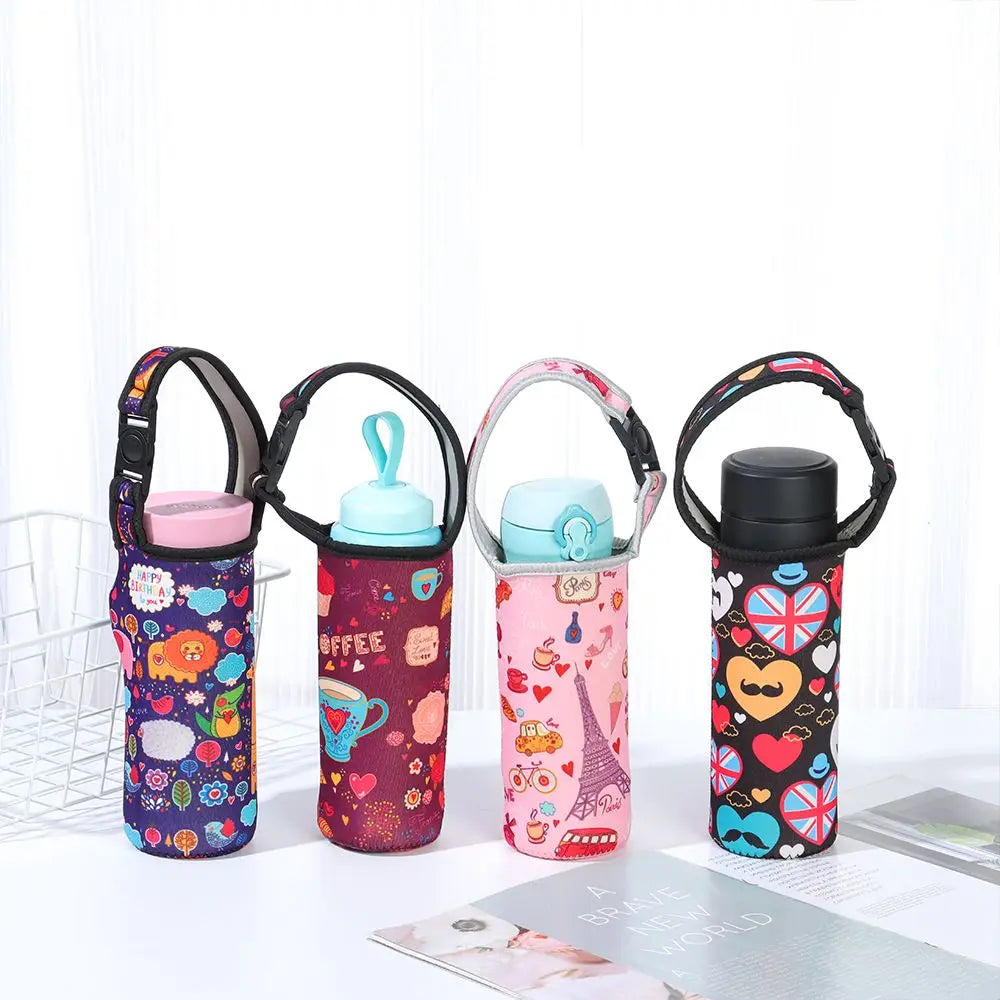 1Pcs Sport Water Bottle Cover Case Insulated Bag Cup Pouch Portable Vacuum Glass Cup Sleeve Sport Camping Accessorie