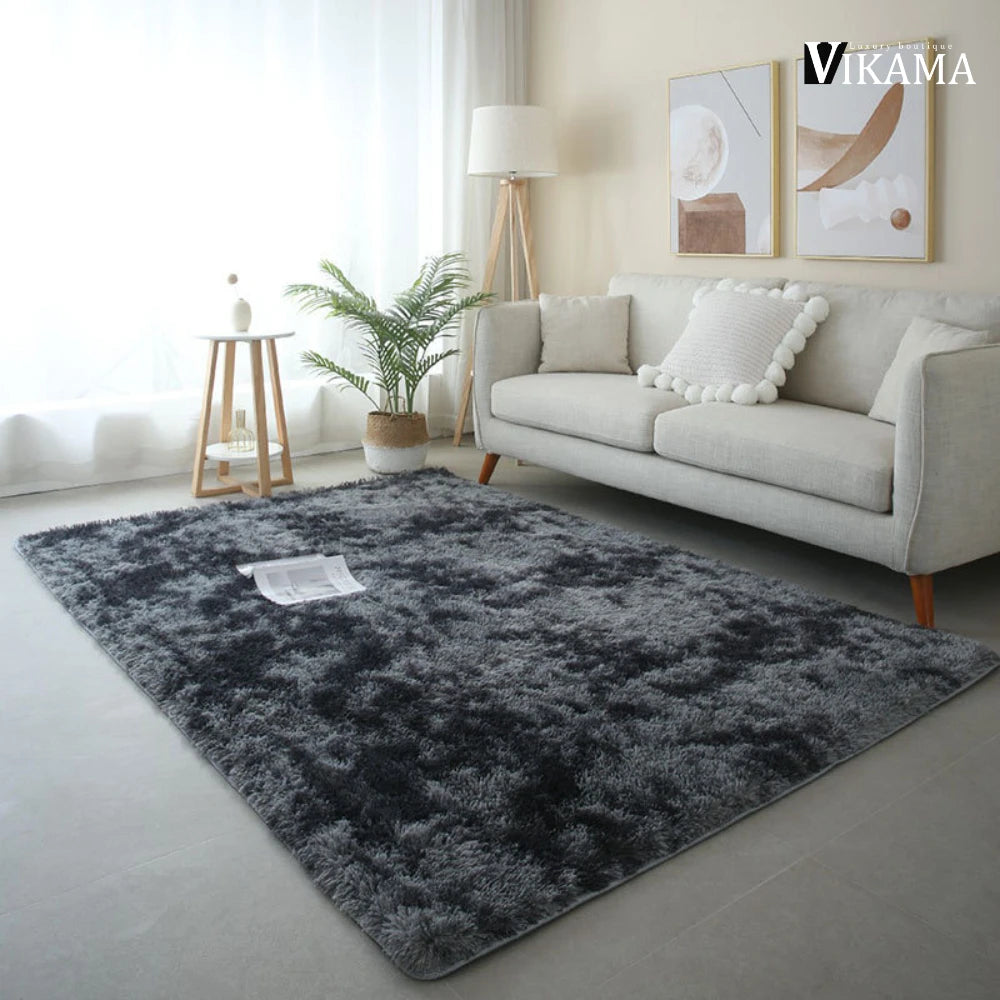 VIKAMA Rainbow Decor Kids Carpet For Girls Bedroom large Living Room's Rugs Soft Plush Nursery Play Mats Gray Living Room Carpet