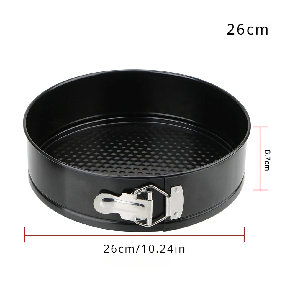 Nonstick Carbon Steel Cakes Molds Bake Pan Heart Round Square Shape Removable Bottom Baking Mould Set Kitchen Accessories New