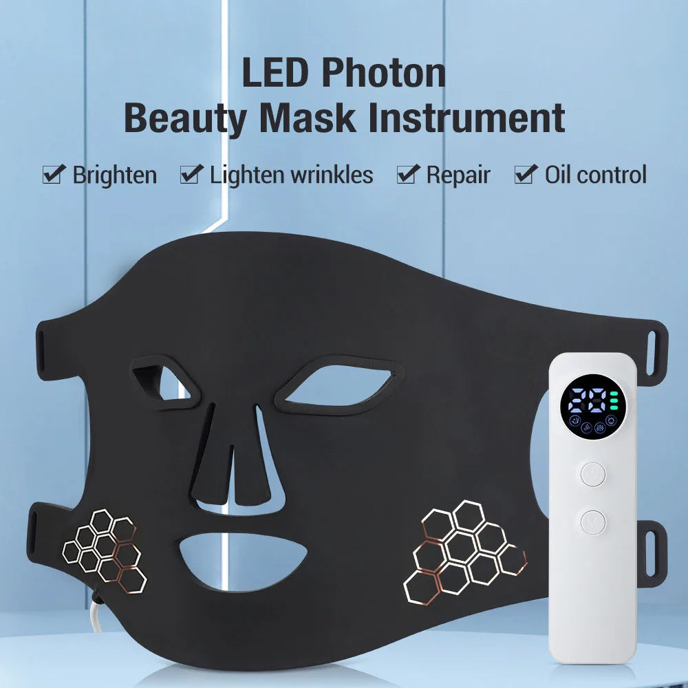 Red Light therapy  Mask 460nm 660nm 850nm LED Beauty Devices Face Instrument Rejuvenation Skin Anti Aging Wrinkle Skin Repair