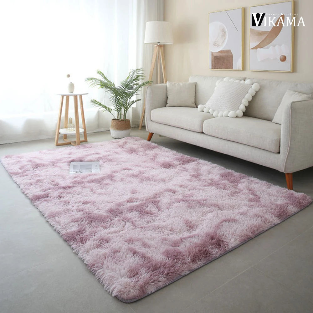 VIKAMA Rainbow Decor Kids Carpet For Girls Bedroom large Living Room's Rugs Soft Plush Nursery Play Mats Gray Living Room Carpet