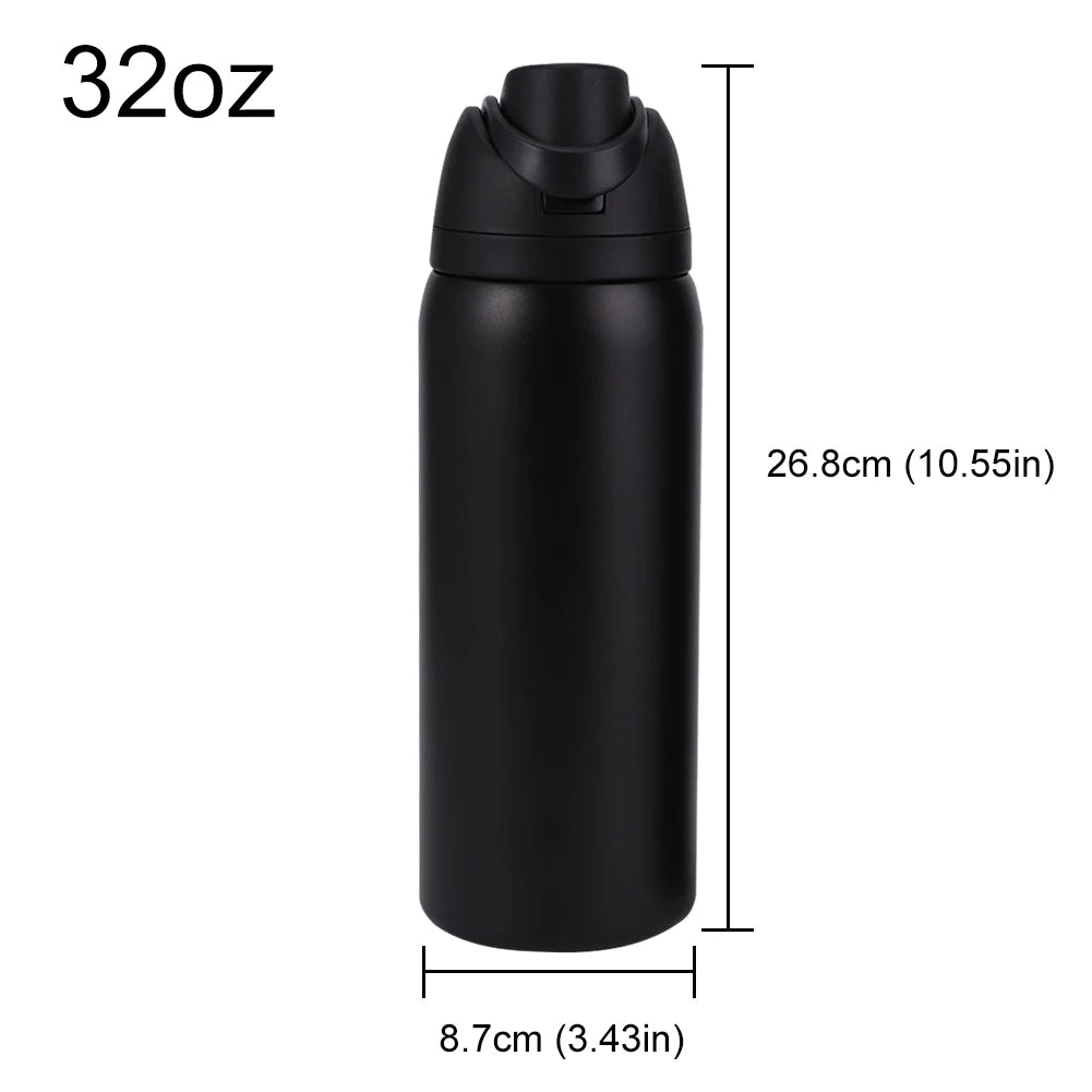 16/19/24/32OZ Stainless Steel Vacuum Double-Layer Insulated Sports Water Bottle Perfect Companion for Outdoor Sport Adventure