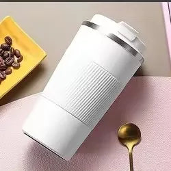 380ml Fashionable Stainless Steel 304 Coffee Thermos Mug Leak-Proof Non-Slip Car Vacuum Flask Travel Thermal Cup Water Bottle