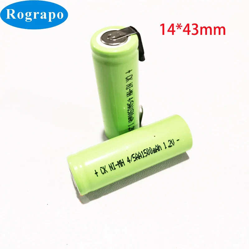 1-5PCS 1.2V 4/5AA 1500mAh Ni-Mh 4/5 AA Battery For Braun Oral B 3728 3754 3756 Electric Toothbrush Razor Shaver Barber