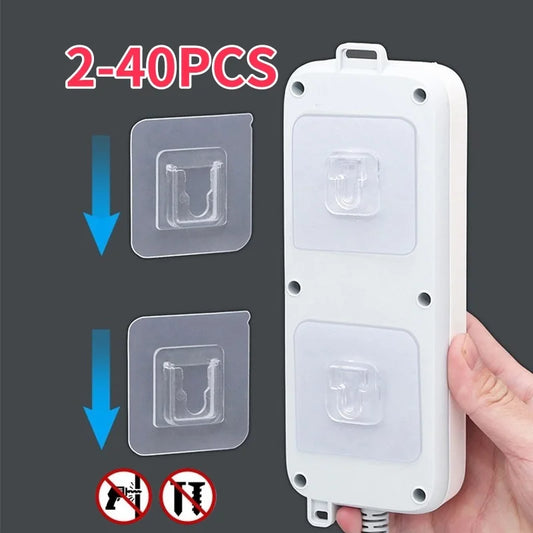 Double-Sided Adhesive Wall Hooks Multi-Purpose Transparent Hooks Waterproof Clothes Hats Towel Hooks Kitchen Bathroom Door Hook