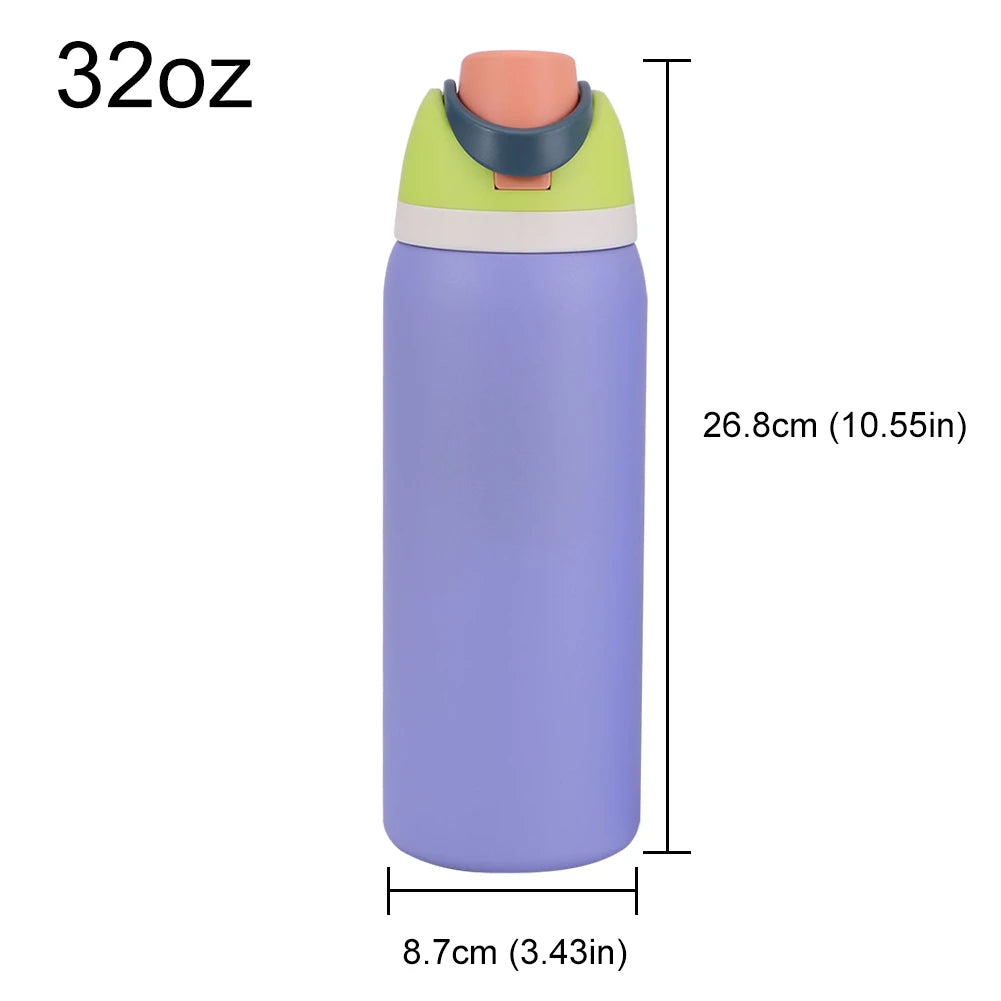 16/19/24/32OZ Stainless Steel Vacuum Double-Layer Insulated Sports Water Bottle Perfect Companion for Outdoor Sport Adventure