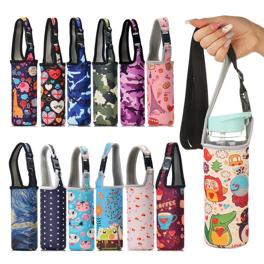 1PC Portable Sport Water Bottle Cover Insulator Sleeve Bag Case Pouch Bottles Cup Pouch Camping Drinkware Accessories