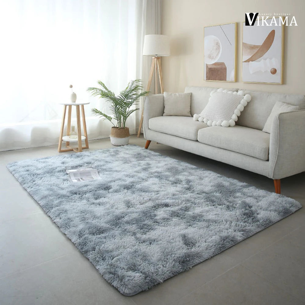 VIKAMA Rainbow Decor Kids Carpet For Girls Bedroom large Living Room's Rugs Soft Plush Nursery Play Mats Gray Living Room Carpet