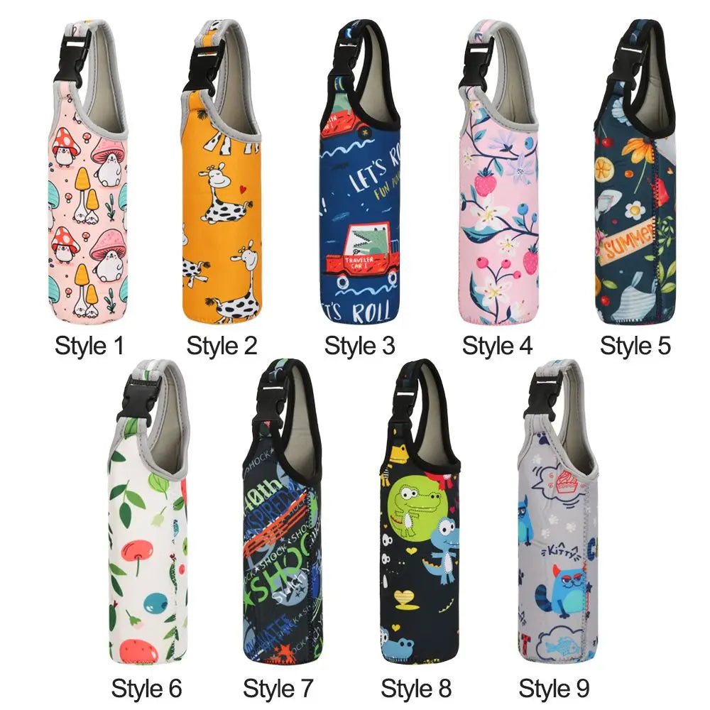 1PC Portable Sport Water Bottle Cover Insulator Sleeve Bag Case Pouch Bottles Cup Pouch Camping Drinkware Accessories