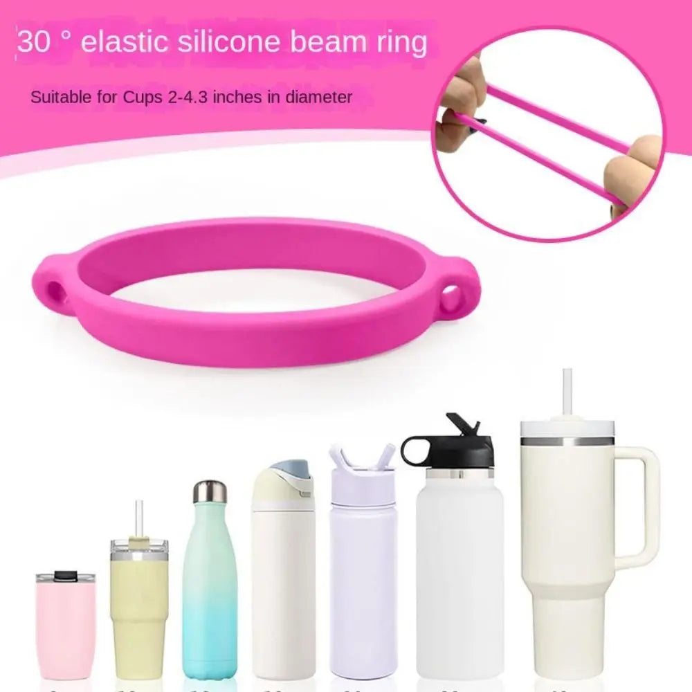 Portable Water Bottle Sling Holder DIY Silicone Ring Strap Water Cup Strap Bottle Sleeve for Owala Water Bottle