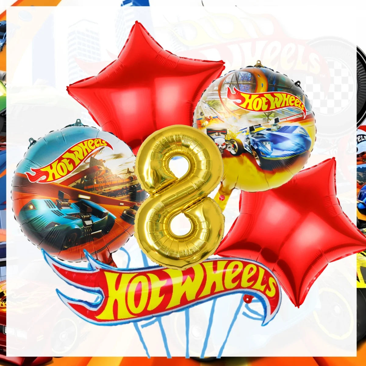 Hot Wheels Birthday Decoration Racing Car Disposable Tableware Tablecloth Plate Cup Balloon Baby Shower Kids Boys Party Supplies