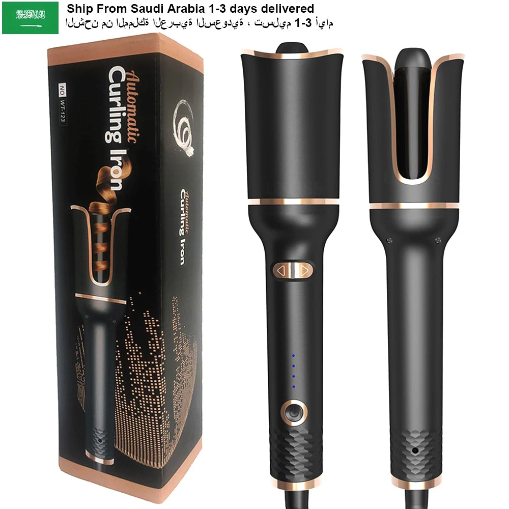 Automatic Curling Iron Rotating Professional Curler Styling Tools for Curls Waves Ceramic Curly Magic Hair Curler Beach Waves