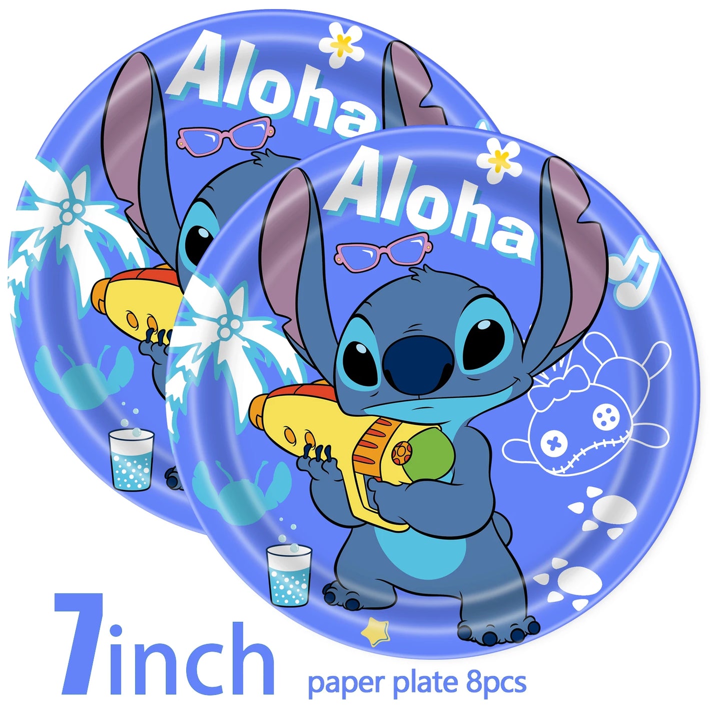 Lilo And Stitch Birthday Party Decoration Balloon Cup Gift Bag Plate Napkin Tablecloth Cakestand Party Supplies