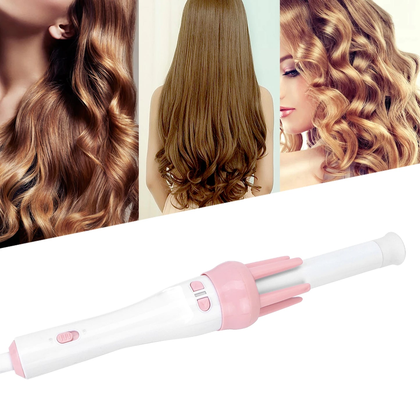 Curling Iron Hair Curler Professional Ceramic Curling Iron Automatic 360° Rotating Hair Curler Electric Curling Wand 110‑240V