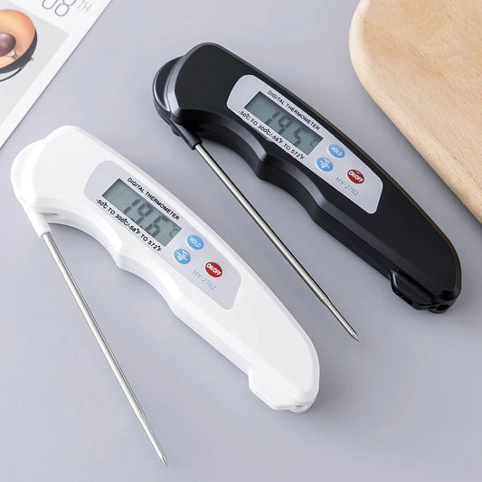 Foldable Instant Read Meat Thermometer Magnetic Stainless Steel Kitchen Food Probe Water Cooking BBQ Digital Meat Thermometer