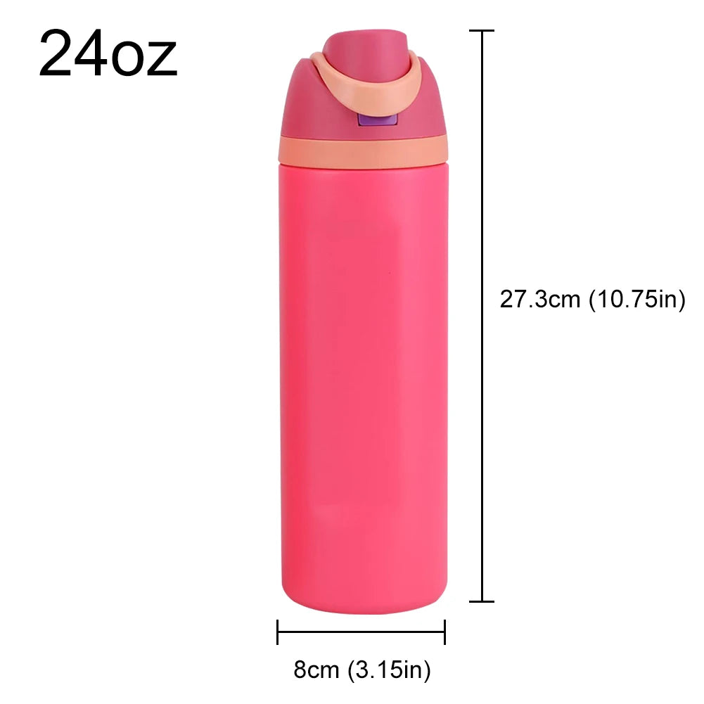 16/19/24/32OZ Stainless Steel Vacuum Double-Layer Insulated Sports Water Bottle Perfect Companion for Outdoor Sport Adventure