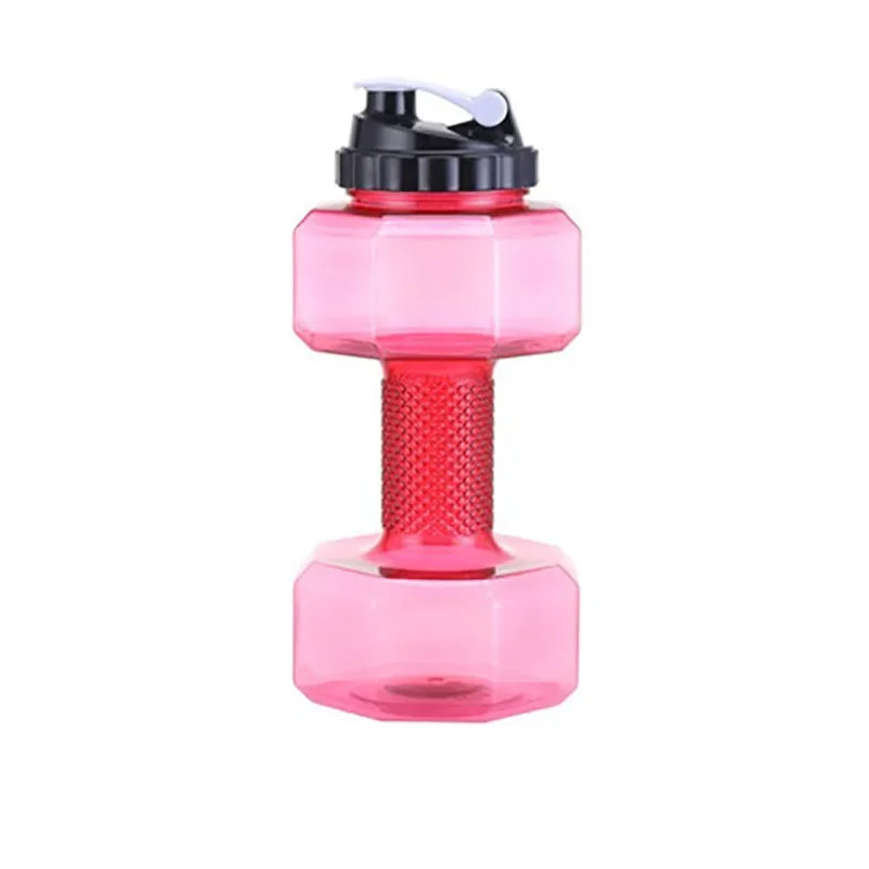 2.2L Dumbbell Shaped Kettle Sport Water Bottle Fitness Cycling Water Bottle Creative Summer Water Drinks Bottle