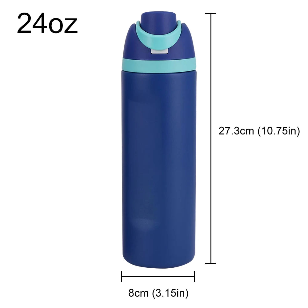 16/19/24/32OZ Stainless Steel Vacuum Double-Layer Insulated Sports Water Bottle Perfect Companion for Outdoor Sport Adventure