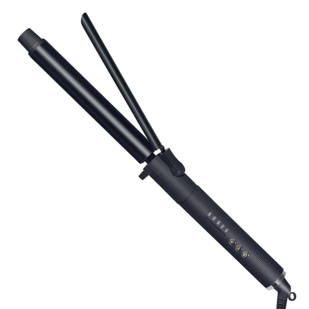 Professional Rotating Curling Iron Hair Curling Roller Nano Titanium Black Hair Curler With 230 Degree