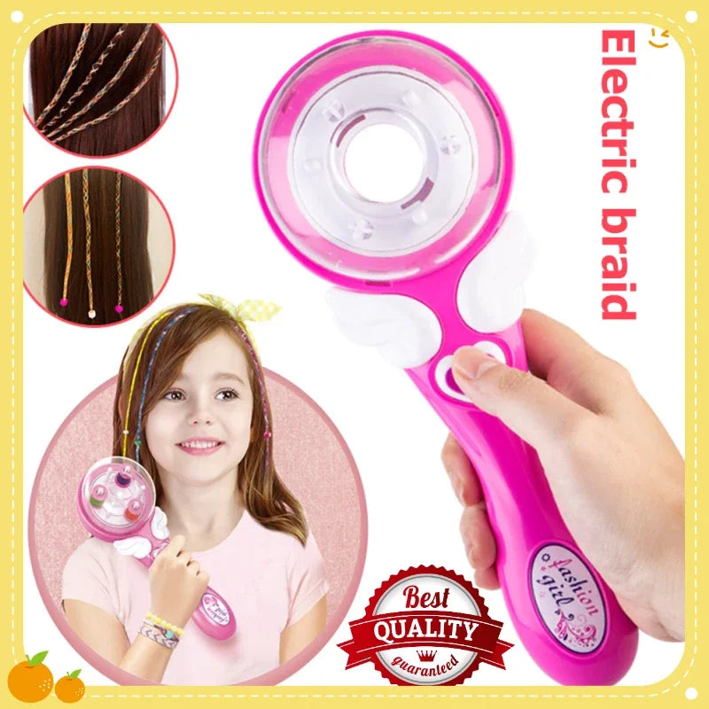 Automatic Hair Braid Kits Braiding Hairstyle Tool Electric DIY Machine Weave Roller Set Child Gifts Hair Accessories for Women