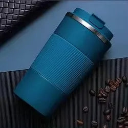 380ml Fashionable Stainless Steel 304 Coffee Thermos Mug Leak-Proof Non-Slip Car Vacuum Flask Travel Thermal Cup Water Bottle