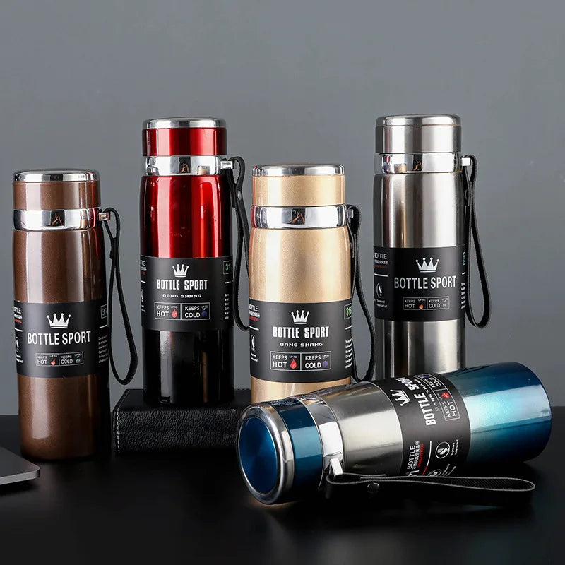 1L Thermal Water Bottle Keep Cold and Hot Water Bottle Thermos for Water Tea Coffee Vacuum Flasks Stainless Steel Thermos Bottle