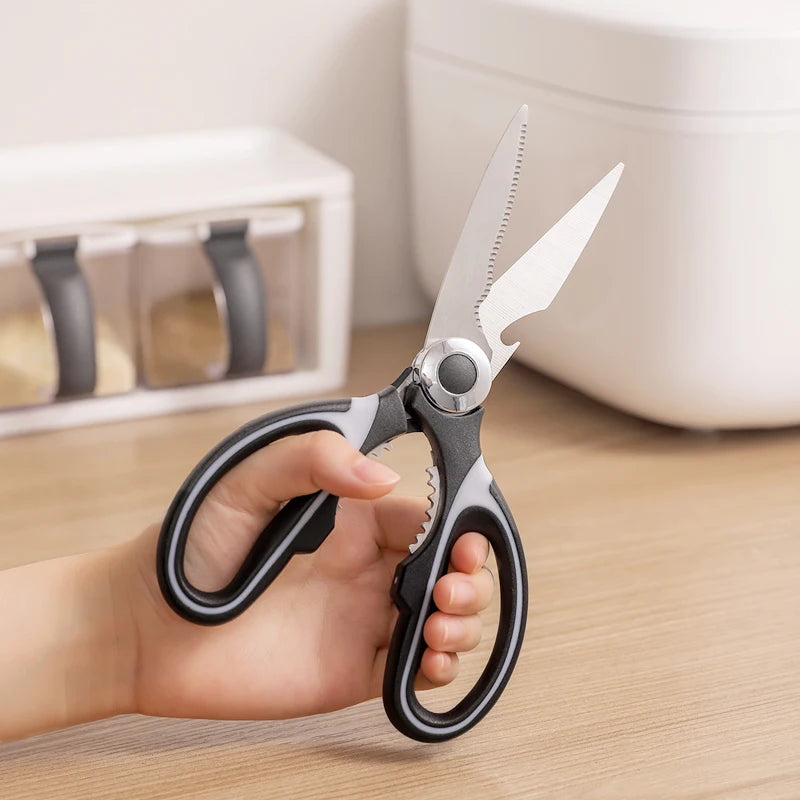 Multi Functional Stainless Steel Household Kitchen Scissors For Cutting Vegetables, Chicken Bones, Fish, And Other Tools