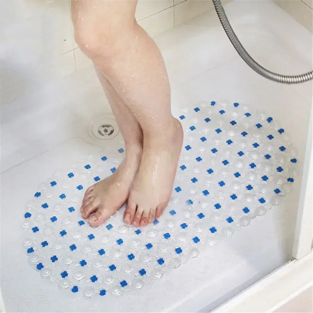 New Household Non-slip Mat Bathroom Bath Massage Suction Cup Bathtub with Suction Cup Bathroom Mat Rug Bathroom Carpet Supplies