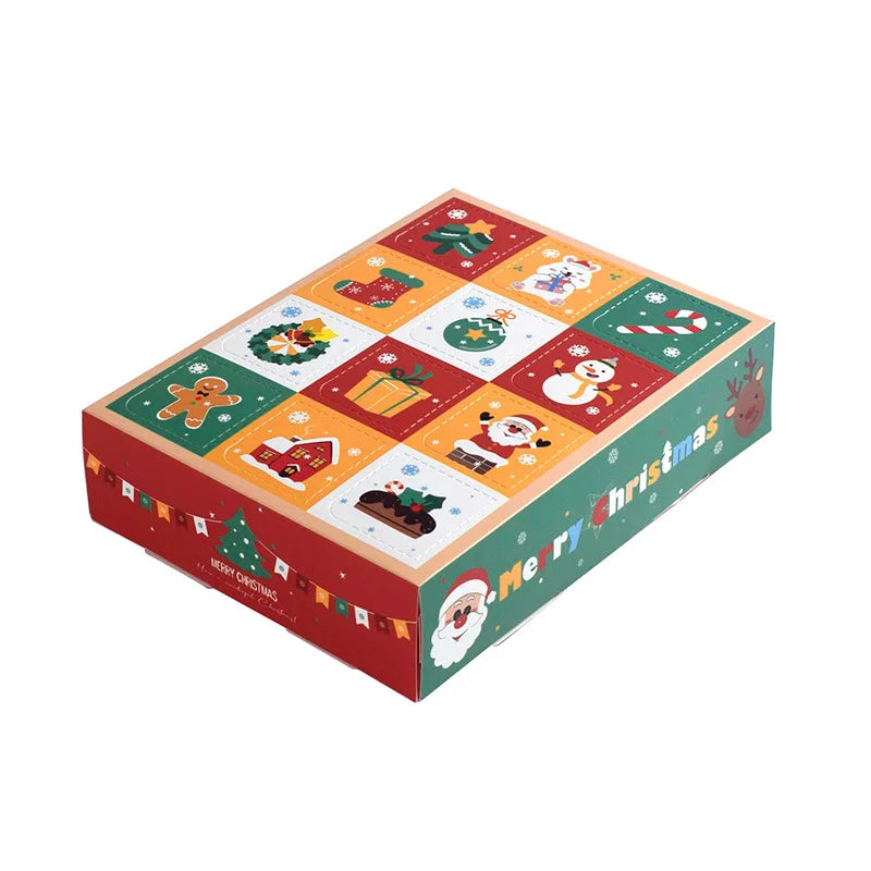 2pcs Creative Christmas Surprise Gift Box Blind Box Holiday Advent Calendar Boxes Merry Christmas Party Decor Noel Navidad 2024