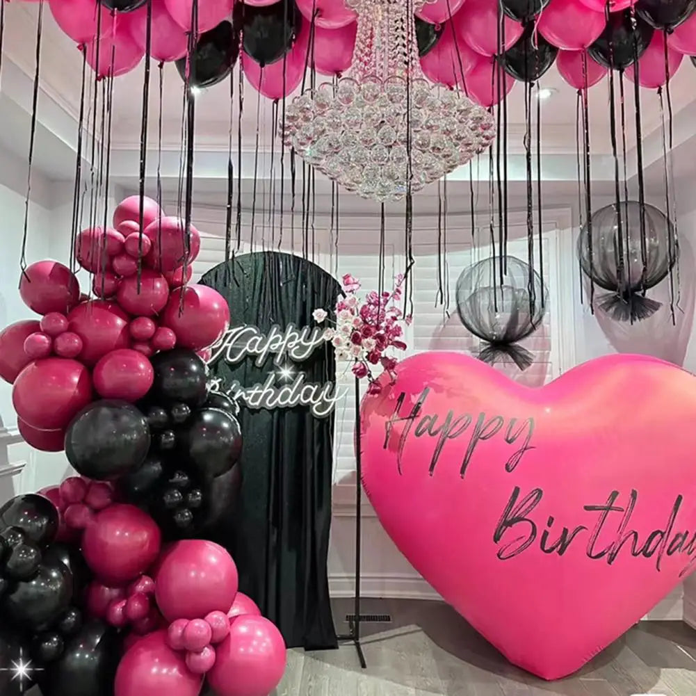 Inflatable Heart Balloon Heart Shaped Balloon Heart Shape Balloon for Valentine's Day Birthday Party Wedding Decor Lets Love