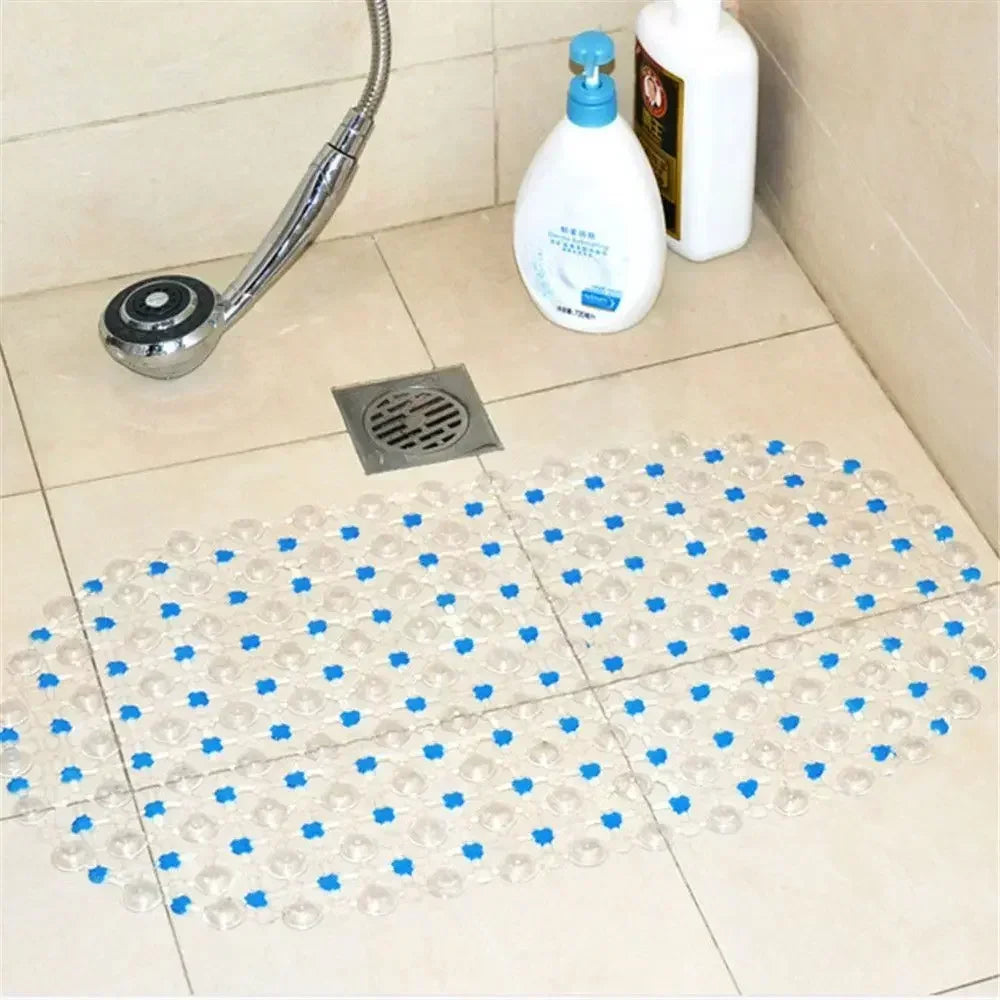 New Household Non-slip Mat Bathroom Bath Massage Suction Cup Bathtub with Suction Cup Bathroom Mat Rug Bathroom Carpet Supplies