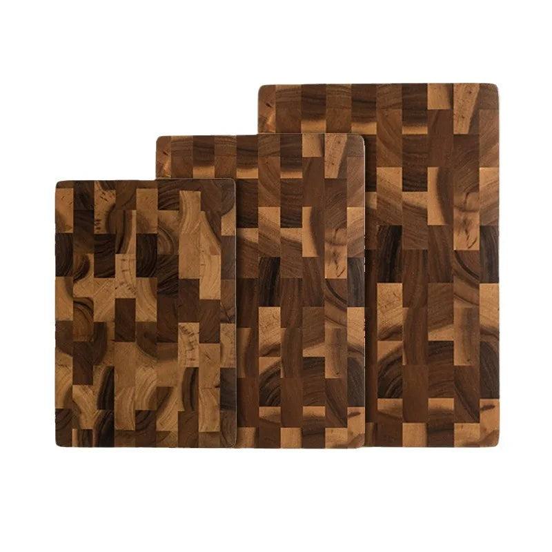 Double-Sided Cutting Board, Premium Acacia Wood Splicing, Chopping Board Drain, Water and Damp-Proof Kitchen Tools