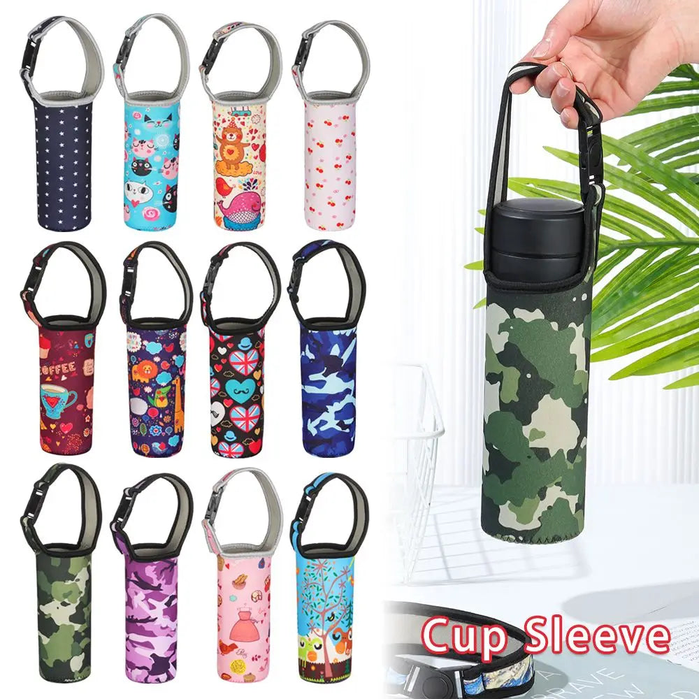 1Pcs Sport Water Bottle Cover Case Insulated Bag Cup Pouch Portable Vacuum Glass Cup Sleeve Sport Camping Accessorie