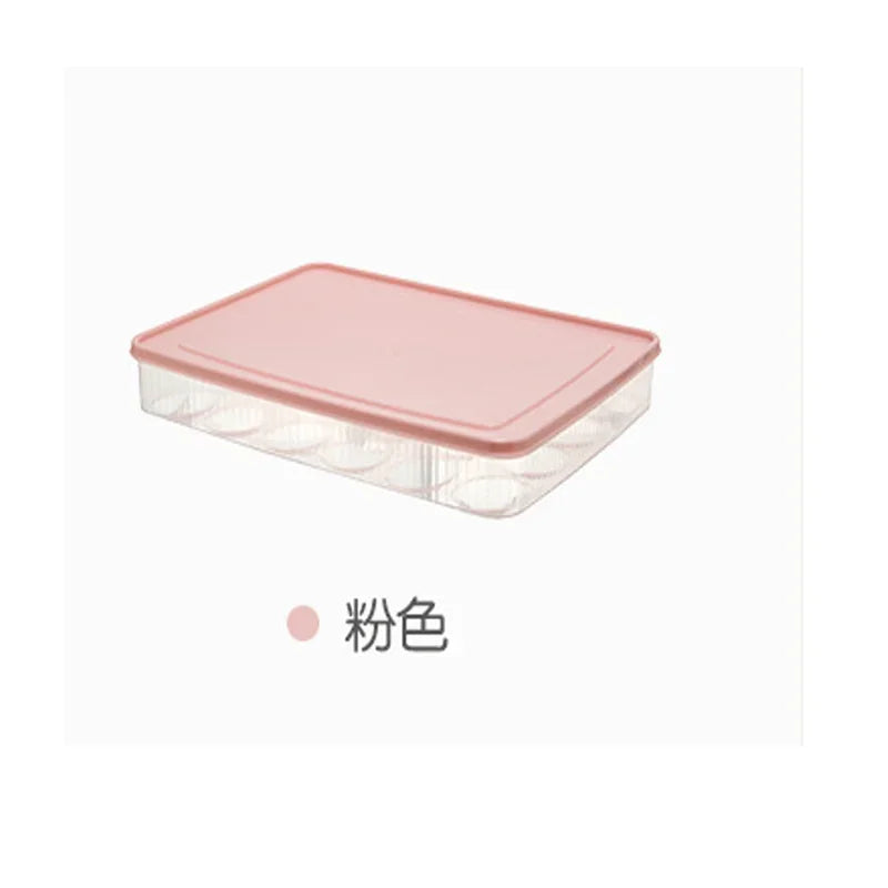 15/24 Grids Refrigerator Egg Storage Box Kitchen Refrigerator Household Preservation Plastic Dumpling Fresh-keeping Case Holder