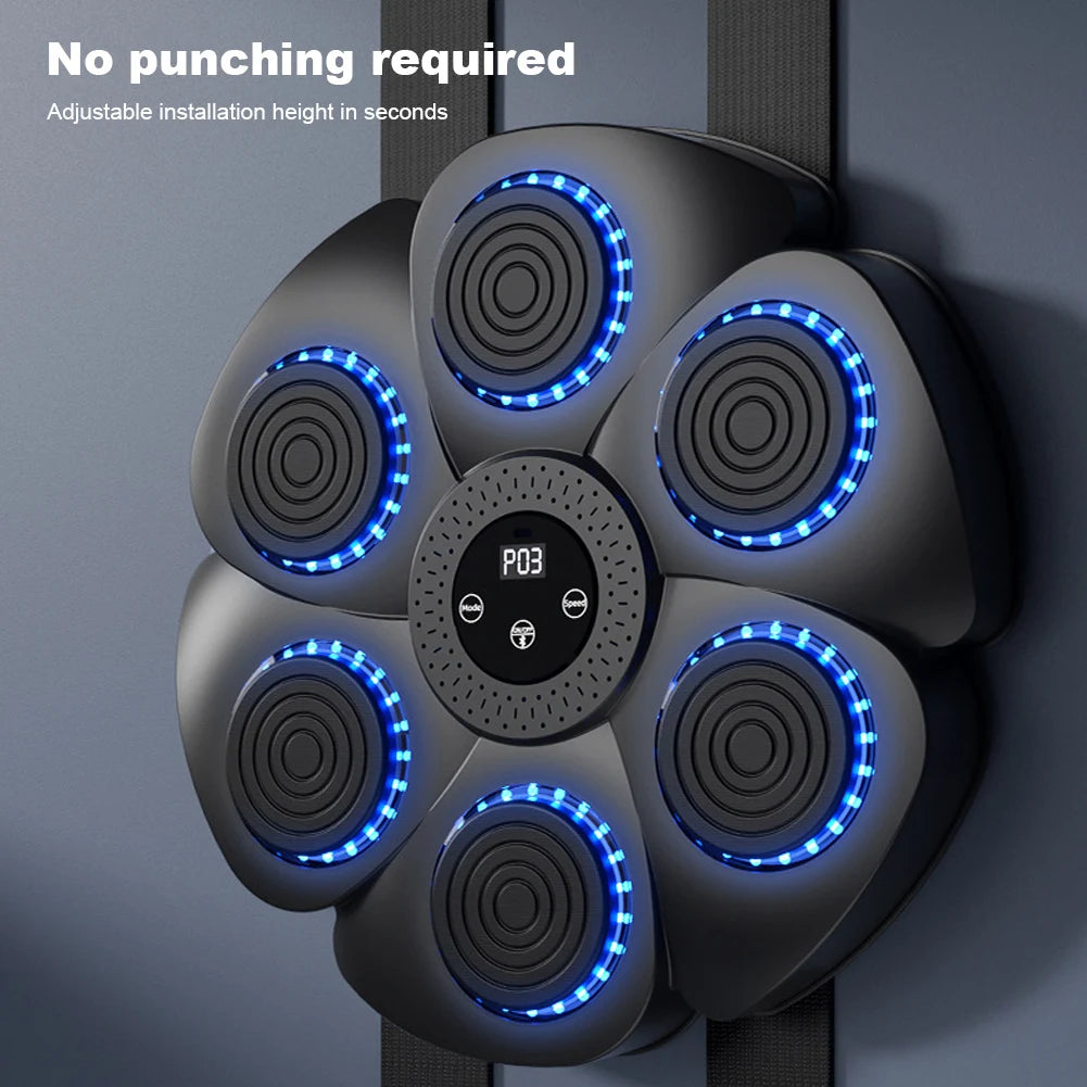 Smart Bluetooth Music Boxing Machine Musical Wall Boxing Machine Wall Target Hanging Sandbag Reaction Training Punching Bag