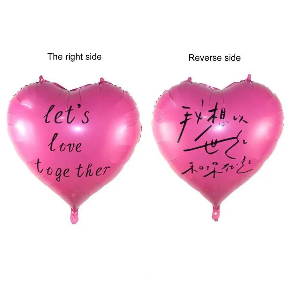 Inflatable Heart Balloon Heart Shaped Balloon Heart Shape Balloon for Valentine's Day Birthday Party Wedding Decor Lets Love