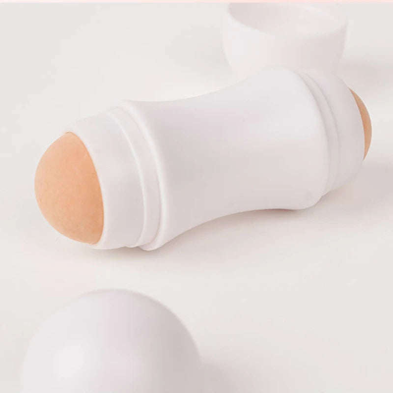 Face Oil Absorbing Roller 2 Balls Skin Care Tool Volcanic Stone Oil Absorber Washable Facial Oil Removing Care Skin Makeup Tool