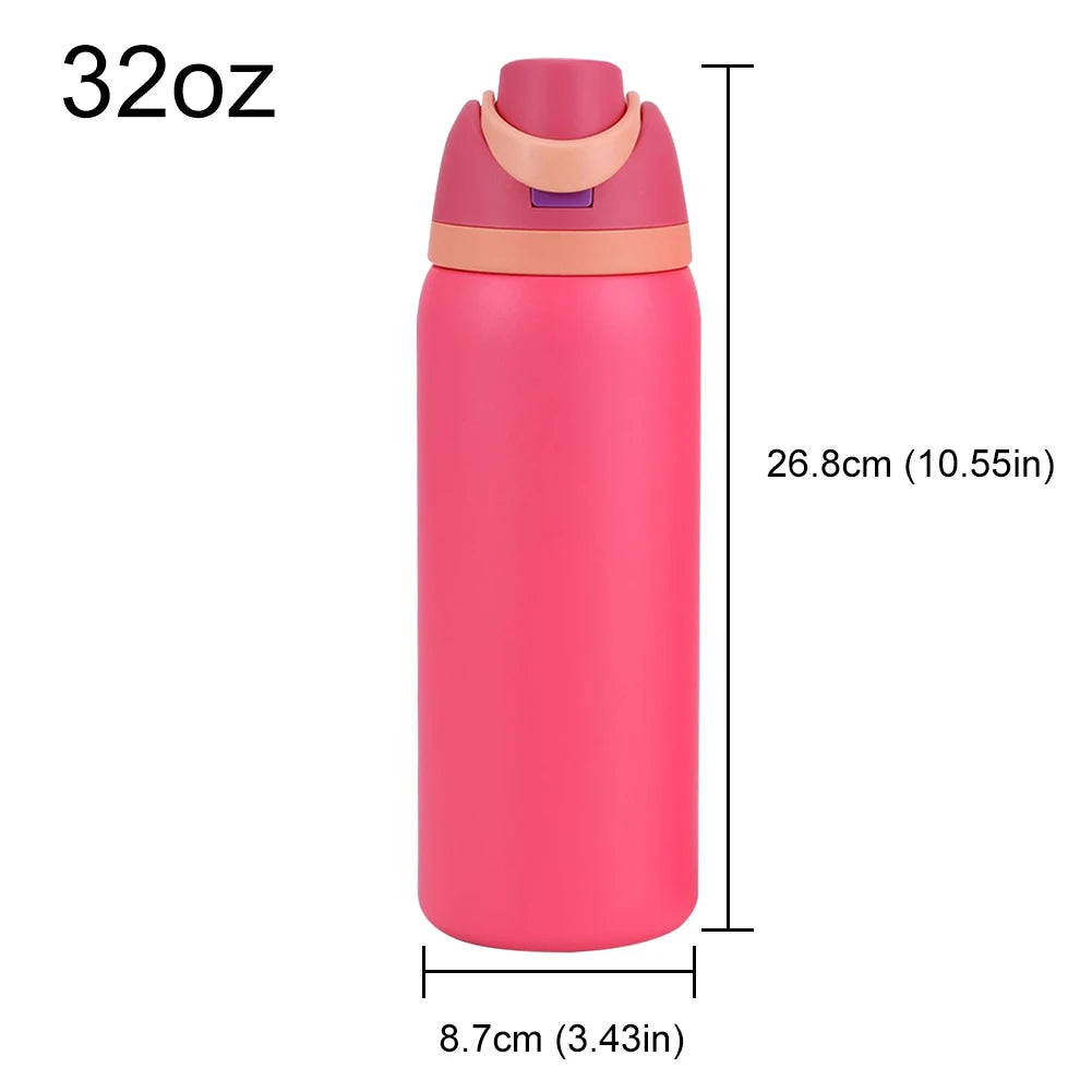 16/19/24/32OZ Stainless Steel Vacuum Double-Layer Insulated Sports Water Bottle Perfect Companion for Outdoor Sport Adventure