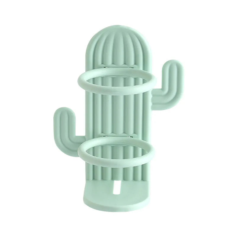 Cactus Wall-Mounted Electric Toothbrush Holder Holder Punch-free Razor Holder Storage Shelf  Organizer Bathroom Accessories 