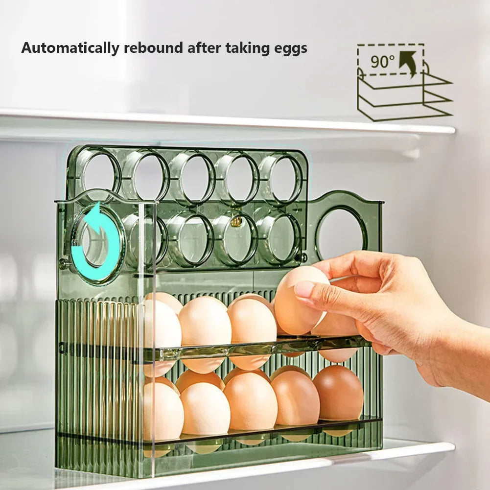 Egg Storage Box Refrigerator Organizer Food Containers Egg Fresh-keeping Case Holder Tray Dispenser Kitchen Storage Boxes