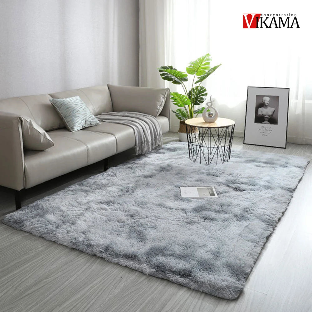 VIKAMA Rainbow Decor Kids Carpet For Girls Bedroom large Living Room's Rugs Soft Plush Nursery Play Mats Gray Living Room Carpet