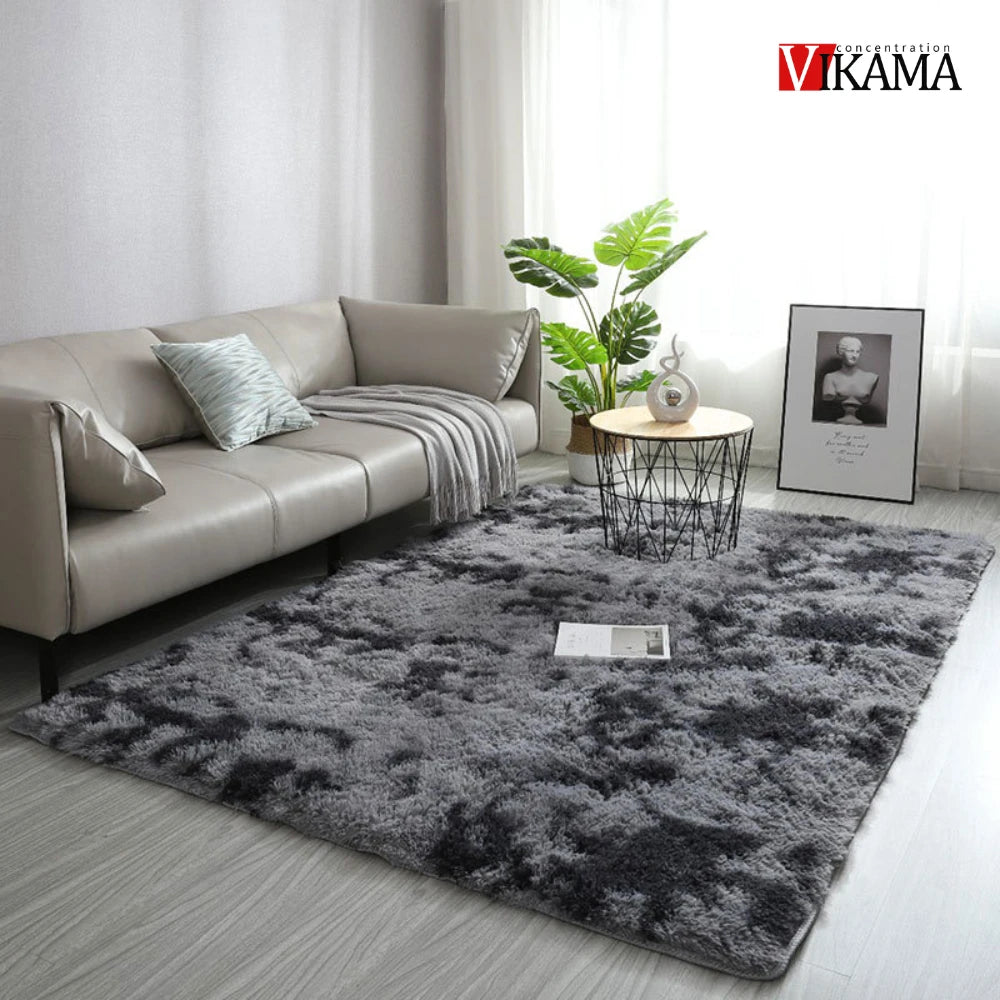 VIKAMA Rainbow Decor Kids Carpet For Girls Bedroom large Living Room's Rugs Soft Plush Nursery Play Mats Gray Living Room Carpet