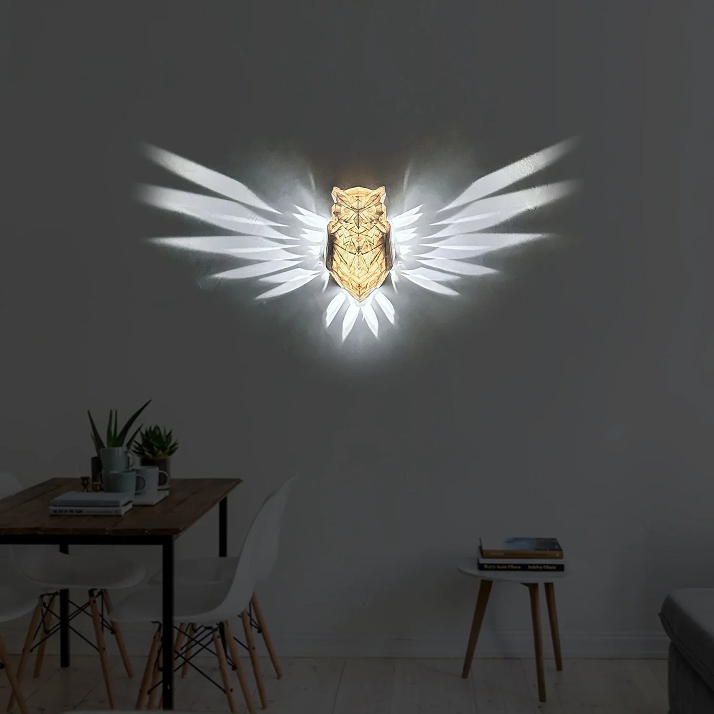 Halloween Bird Wall Lamp Owl Eagle Shape Projector Modern Creative Atmosphere Sconce Light 3D Print Body Animal Lighting Lustre