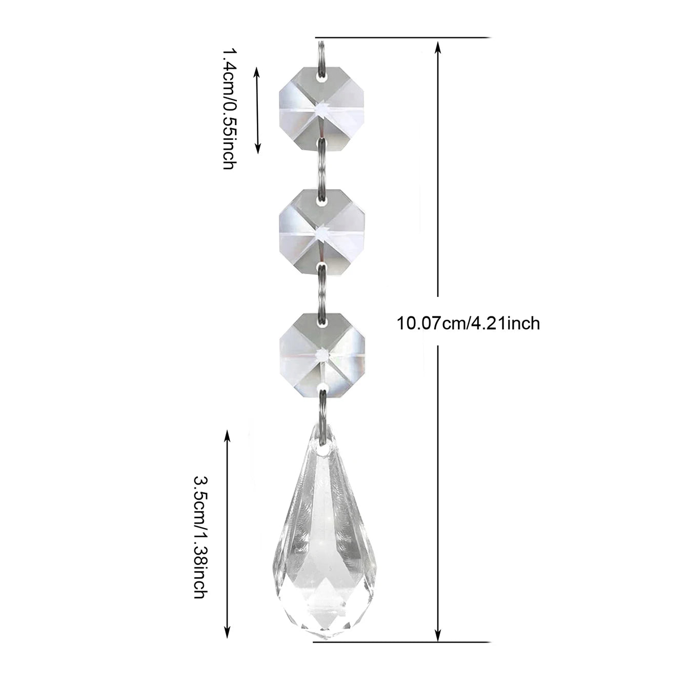 5PCS Acrylic Ornament DIY Home Decoration Party Decoration Supplies Christmas Tree Ornament Table Lamp Chandelier Pendant