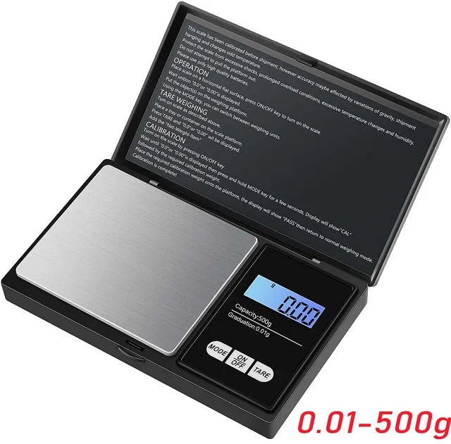 Mini Digital Scale 500g 0.01 High Precision Electric Pocket Scale For Jewelry Gold Gram Weight Kitchen weight Scale