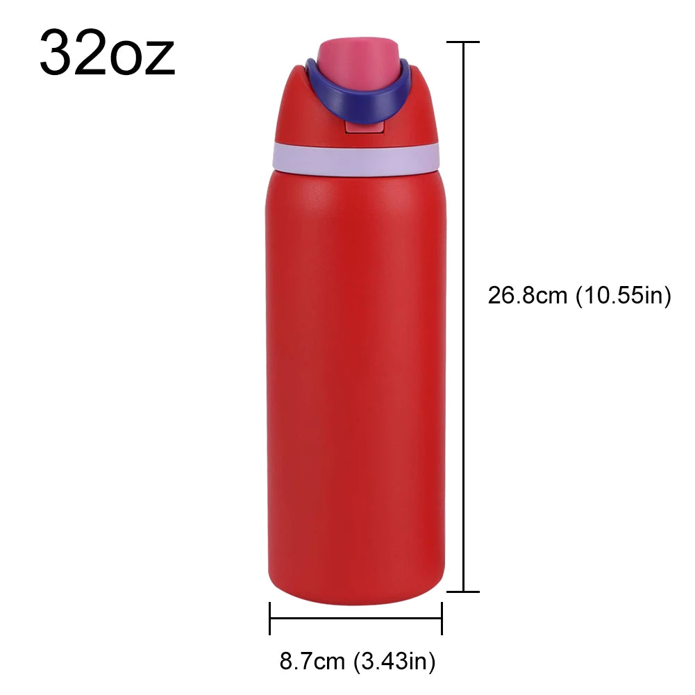 16/19/24/32OZ Stainless Steel Vacuum Double-Layer Insulated Sports Water Bottle Perfect Companion for Outdoor Sport Adventure